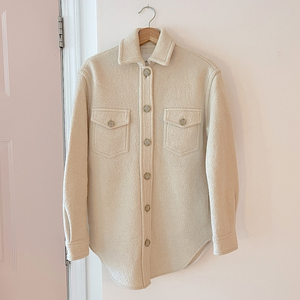 Wilfred Free (Aritzia) Wool Shirt Jacket - Ivory